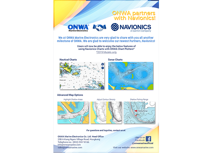 ONWA Partners with Navionics