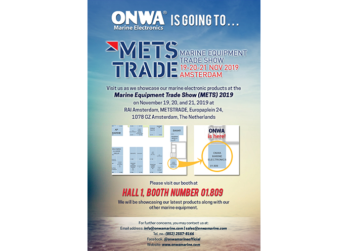 ONWA will be at METS 2019! See you!