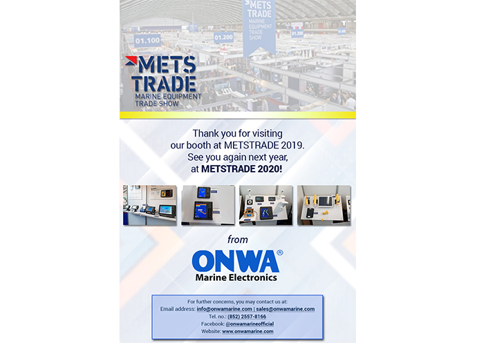 Thank you for Visiting the ONWA booth! See you at METS 2020!