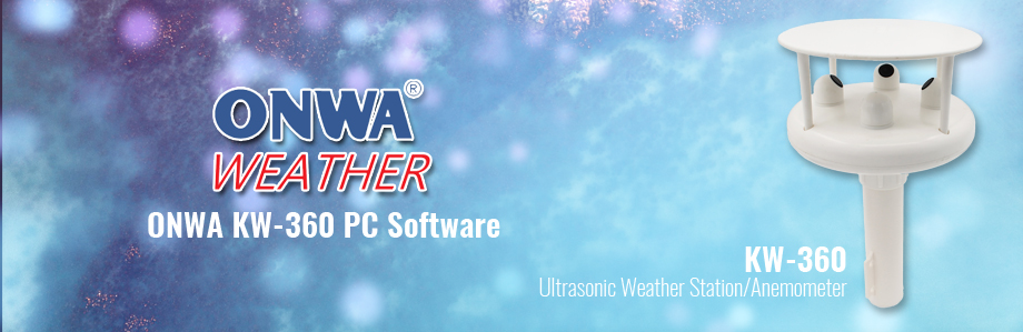 New! ONWA Weather PC Software for KW-360!